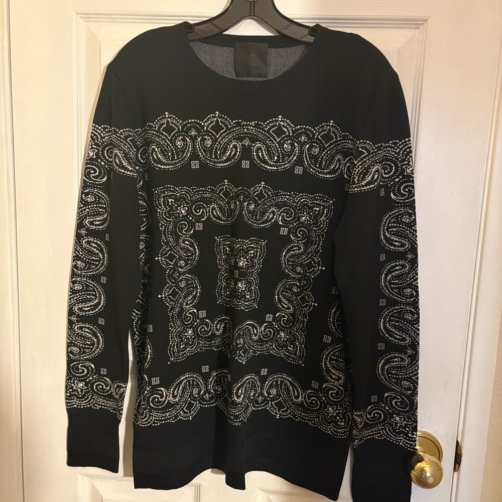 GIVENCHY mens’s silk knit sweater